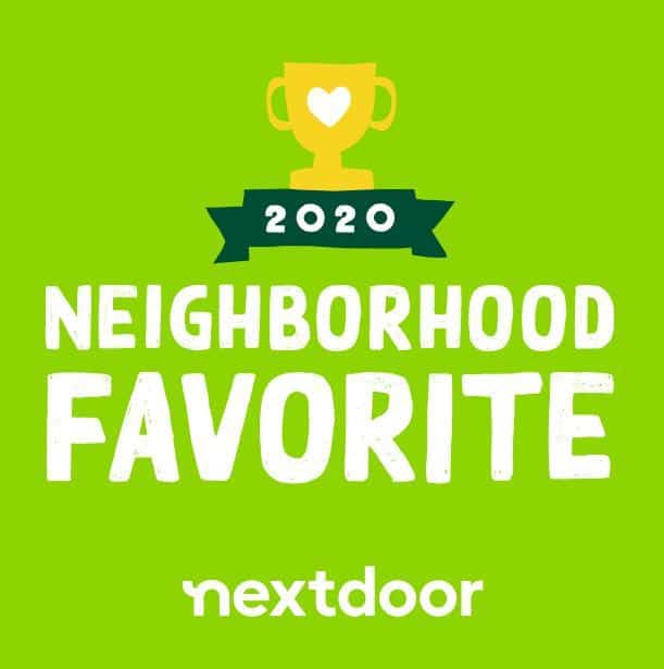 2020 Neighborhood Favorite award badge from Nextdoor for Groves Dental Care